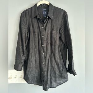GAP black Boyfriend Shirt